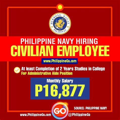 philippine navy recruitment|Philippine Navy Hiring Nationwide (Civilian Positions) .